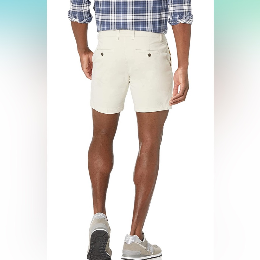 NWT Goodthreads Slim-Fit 7" Flat-Front Comfort Stretch Chino Short - Picture 2 of 6